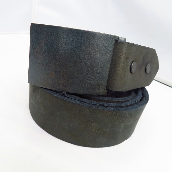 実際に弊社で買取させて頂いたBACKLASH/バックラッシュ メキシカンショルダー製品染め レザーベルト ブルー/422-03 