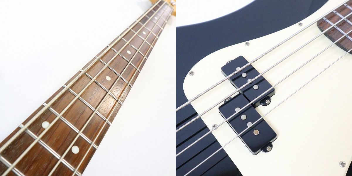 実際に弊社で買取させて頂いた★BUSKER'S/バスカーズ プレシジョンベースタイプ ブラック エレキベース 動作確認済みの画像 4枚目