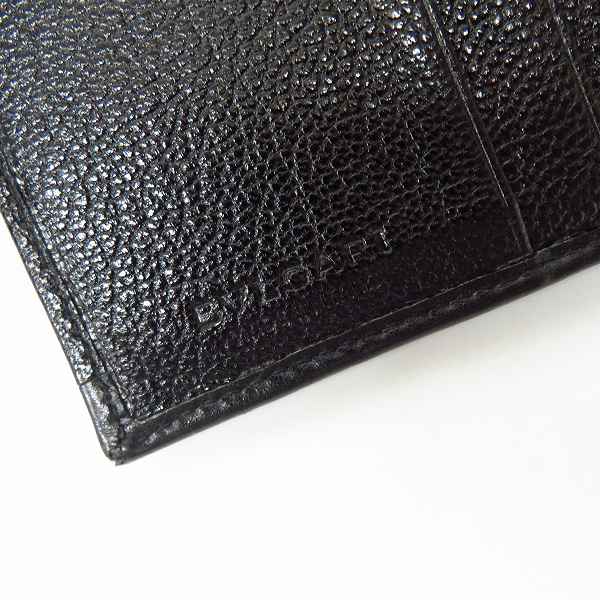 実際に弊社で買取させて頂いたBVLGARI/ブルガリ 財布/ウェレット 二つ折り ブラックの画像 5枚目