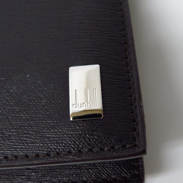 実際に弊社で買取させて頂いたdunhill/ダンヒル レザー 二つ折り 長財布の画像 6枚目