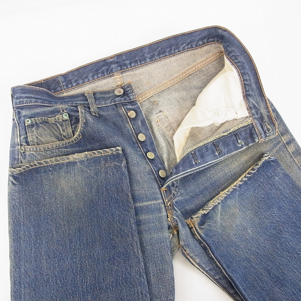 LEVIS/リーバイス 501 BIG-E ドット刻印 平行ステッチ 足長R フラップ