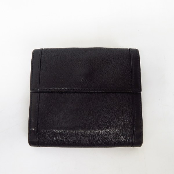 実際に弊社で買取させて頂いたBVLGARI/ブルガリ 財布/ウェレット 二つ折り ブラックの画像 1枚目