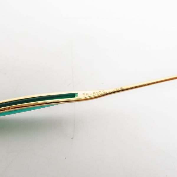 実際に弊社で買取させて頂いたJean Paul GAULTIER/ジャンポールゴルチエ ヴィンテージ サングラス ゴールド 56-8103の画像 4枚目