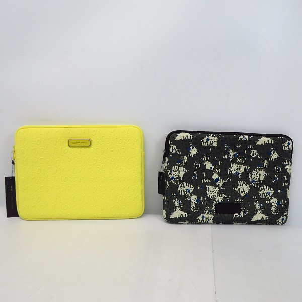 実際に弊社で買取させて頂いた【未使用】MARC BY MARC JACOBS/マークバイマークジェイコブス PC タブレットケース M0003461/M0001053A 2点セット