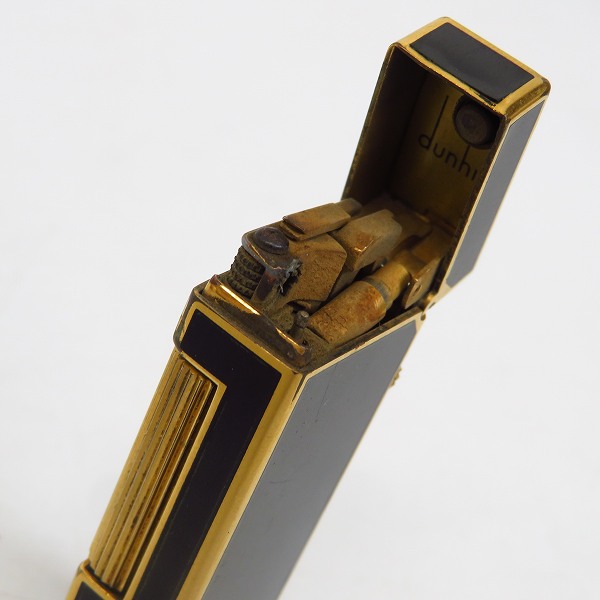 実際に弊社で買取させて頂いたdunhill/ダンヒル ローラー ガスライター ブラック×ゴールドの画像 3枚目
