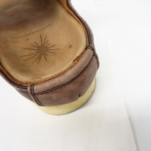 実際に弊社で買取させて頂いたMIHARAYASUHIRO/ミハラヤスヒロ レザー サンダル MY53230300/25の画像 6枚目