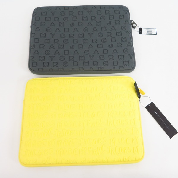 実際に弊社で買取させて頂いたMARC BY MARC JACOBS/マークバイマークジェイコブス PC タブレットケース M0003461/M6PE022 2点セットの画像 1枚目