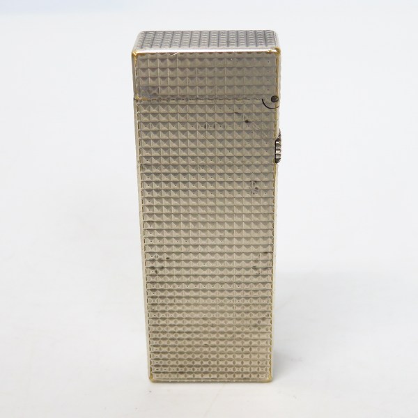 実際に弊社で買取させて頂いたdunhill/ダンヒル ダイヤモンドカット サイドローラー ガスライター シルバーの画像 1枚目
