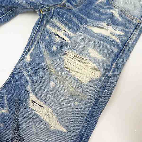 実際に弊社で買取させて頂いた【未使用】Marbles/マーブルス 50's 5PK DENIM #GUILD SP VOL.2　ダメージ＆クラッシュデニム MPT-A1801 size：Mの画像 7枚目