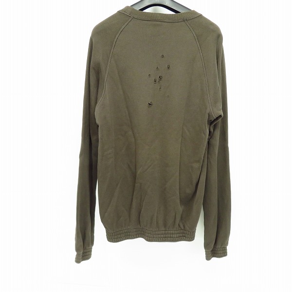 実際に弊社で買取させて頂いたNUMBER (N)INE/ナンバーナイン SCHOOL OF VISUAL COMEDY ドクロ穴空き加工 スウェット F12-NC002/3の画像 1枚目