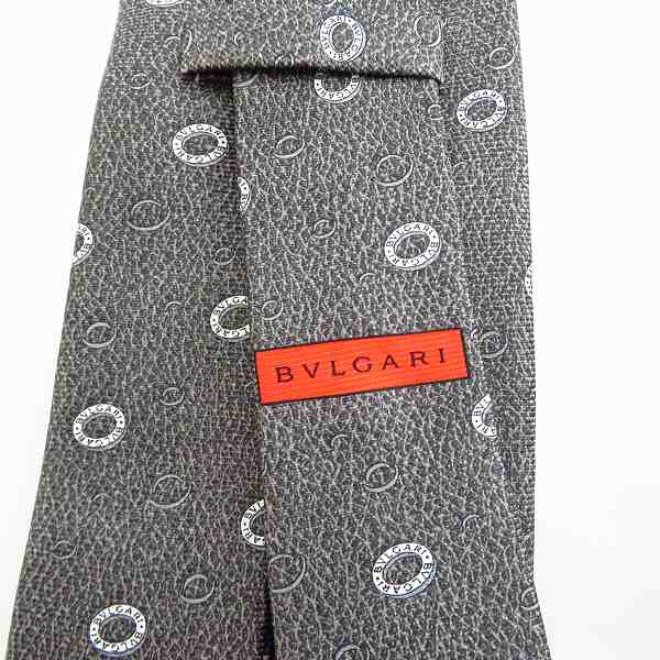 実際に弊社で買取させて頂いたBVLGARI/ブルガリ シルク 100％ 総柄ネクタイの画像 1枚目