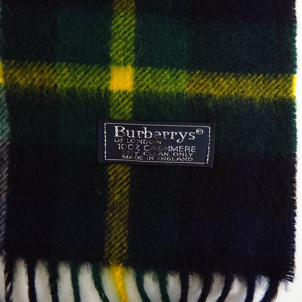 実際に弊社で買取させて頂いたBurberry's/バーバリーズ カシミア チェックマフラーの画像 1枚目