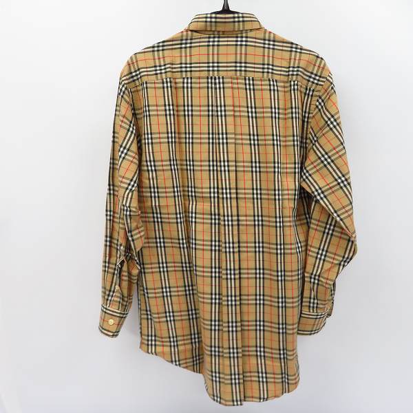 実際に弊社で買取させて頂いたBurberry's/バーバリーズ ノバチェックシャツ/39の画像 1枚目