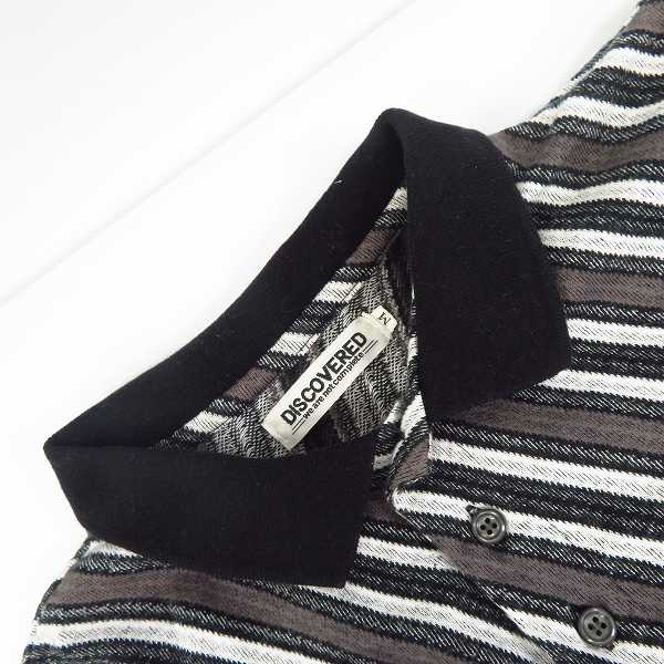 実際に弊社で買取させて頂いたDISCOVERED/ディスカバード 斜めストライプ 半袖 ポロシャツ トップス DC-S9-CU-02/Mの画像 5枚目