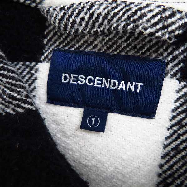 実際に弊社で買取させて頂いたDESCENDANT/ディセンダント コットンチェックシャツ/1の画像 2枚目