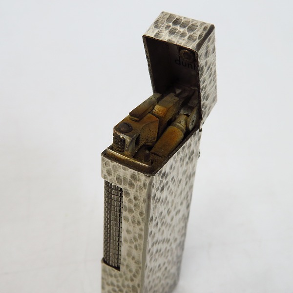 実際に弊社で買取させて頂いたdunhill/ダンヒル タタキ加工 サイドローラー ガスライター シルバー の画像 3枚目