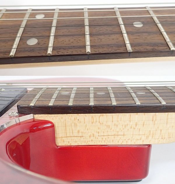 実際に弊社で買取させて頂いた★Bacchus/バッカス Universe Series TACTICS-BP/R RD-B バールポプラトップ テレキャスタータイプ ソフトケース付の画像 4枚目