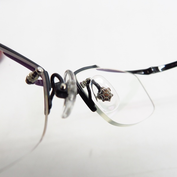 実際に弊社で買取させて頂いた999.9/フォーナインズ 眼鏡/メガネフレーム アイウェア リムレスフレーム O-40Tの画像 4枚目