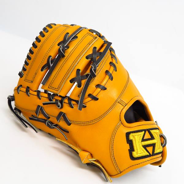 実際に弊社で買取させて頂いたHi-Gold/ハイゴールド 己極 ファーストミット/一塁手 軟式 左投げ グローブ/グラブ 野球 OKG-602Fの画像 1枚目