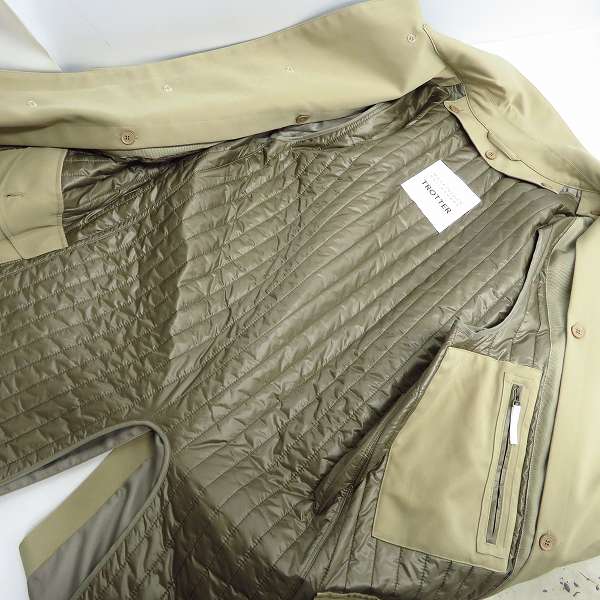 実際に弊社で買取させて頂いたマッキントッシュフィロソフィー TROTTER ヒートサージストレッチ GATWICK ロングコート ライナー付き H1C16 221/40の画像 5枚目