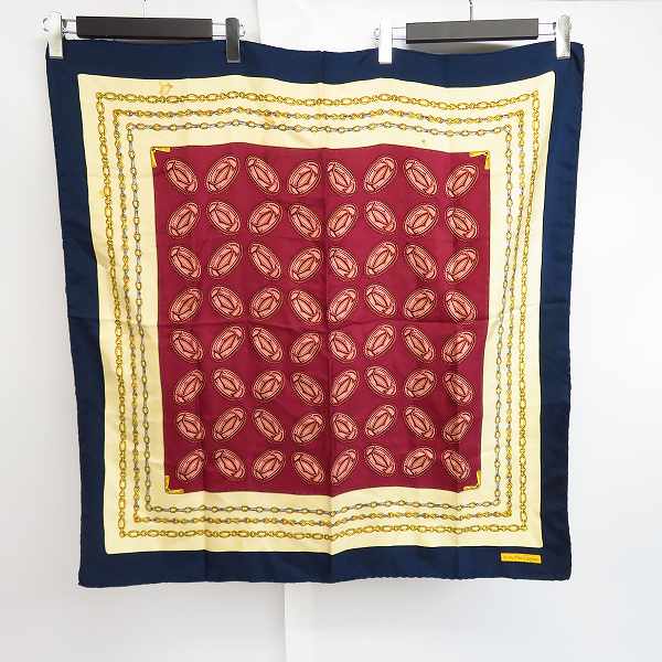 実際に弊社で買取させて頂いたCartier/カルティエ スカーフ シルク 総柄/ブランドロゴの画像 2枚目