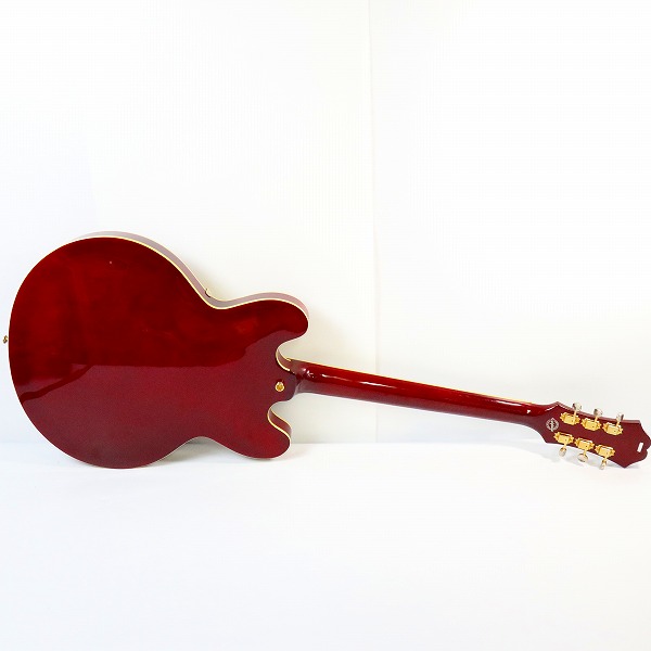 実際に弊社で買取させて頂いた★Epiphone/エピフォン RIVIERA VT CH セミアコ エレキギター ハードケース付き 動作確認済みの画像 2枚目