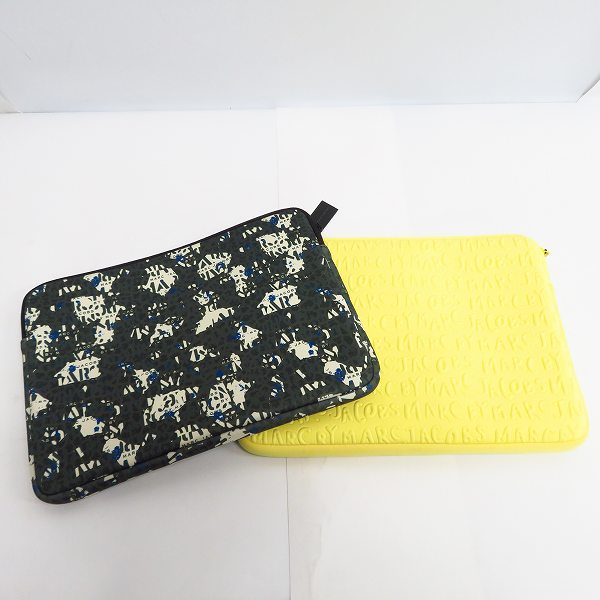 実際に弊社で買取させて頂いた【未使用】MARC BY MARC JACOBS/マークバイマークジェイコブス PC タブレットケース M0003461/M0001053A 2点セットの画像 1枚目