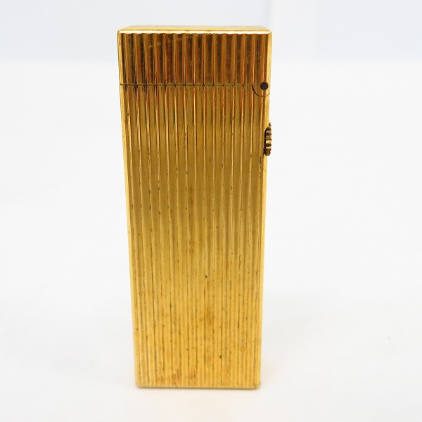 実際に弊社で買取させて頂いたdunhill/ダンヒル ストライプ サイドローラー ガスライター ゴールドの画像 1枚目