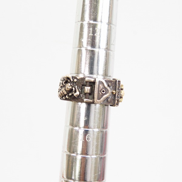 実際に弊社で買取させて頂いたFAL/エフエーエル Venom Gothicer/ベノムゴシッカー Will For Pad Rock ONE MAKE CUSTOM リング/14.5号の画像 7枚目