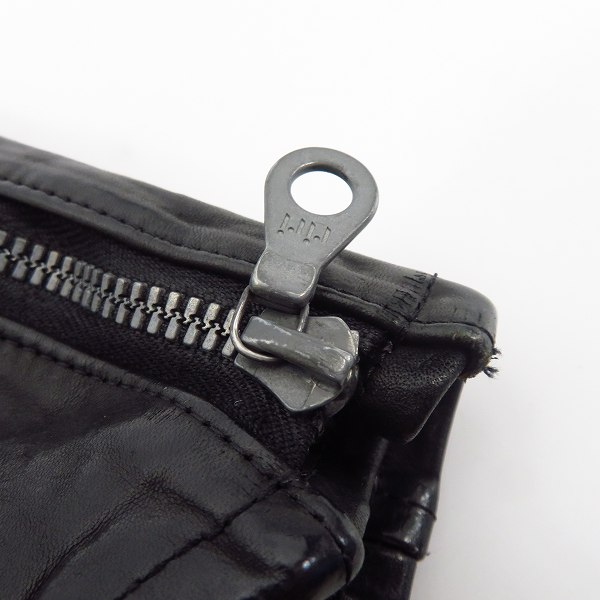 実際に弊社で買取させて頂いたBACKLASH/バックラッシュ イタリアン ダブルショルダー製品染めダブルライダース インナー付き1254-02/S の画像 6枚目