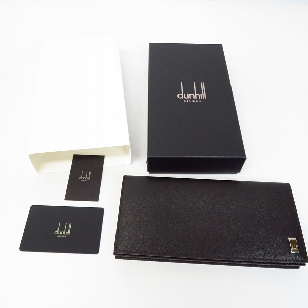 実際に弊社で買取させて頂いたdunhill/ダンヒル レザー 二つ折り 長財布の画像 7枚目
