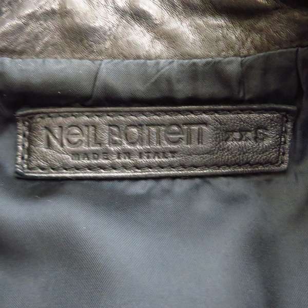 実際に弊社で買取させて頂いたNEIL BARRETT /ニールバレット レザー ダブルライダース ベスト/XXSの画像 2枚目