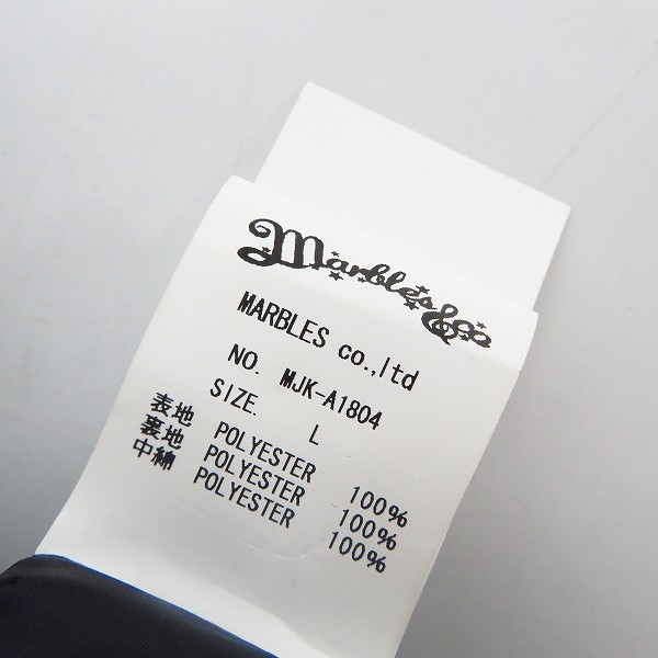 実際に弊社で買取させて頂いた【未使用】Marbles/マーブルス STARS PUFFY VEST スターパフベスト MJK-A1804 ブラック size：Lの画像 3枚目