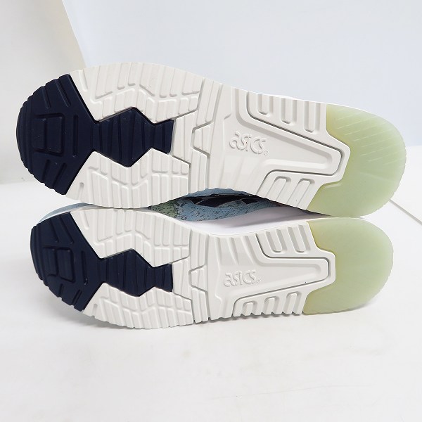 実際に弊社で買取させて頂いた【未使用】ASICS TIGER/アシックスタイガー× ATMOS/アトモス  GEL-LYTE III WORLD MAP SKY/PCT/世界地図 1191A197-400/28.5の画像 2枚目