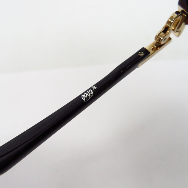 実際に弊社で買取させて頂いた999.9/フォーナインズ フルリム 眼鏡/メガネ フレーム アイウェア M-100の画像 4枚目