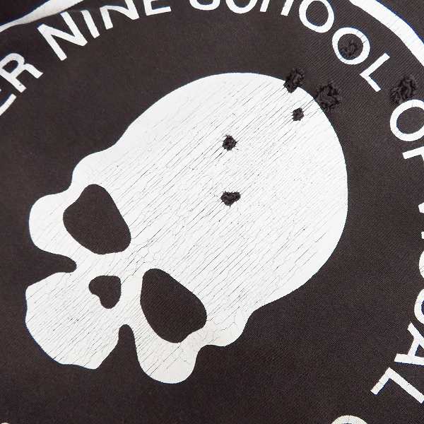 実際に弊社で買取させて頂いたNUMBER (N)INE/ナンバーナイン SCHOOL OF VISUAL COMEDY ドクロ穴空き加工 スウェット F12-NC002/3の画像 5枚目