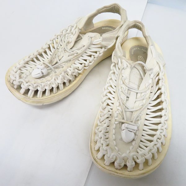 実際に弊社で買取させて頂いたKEEN/キーン UNEEK ユニーク サンダル ホワイト 1014098/25.5