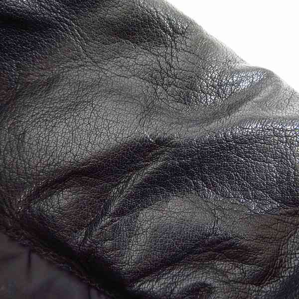 実際に弊社で買取させて頂いたBACKLASH/バックラッシュ カウレザー ダウン ジャケット 1153-02 Size：1(S)の画像 4枚目