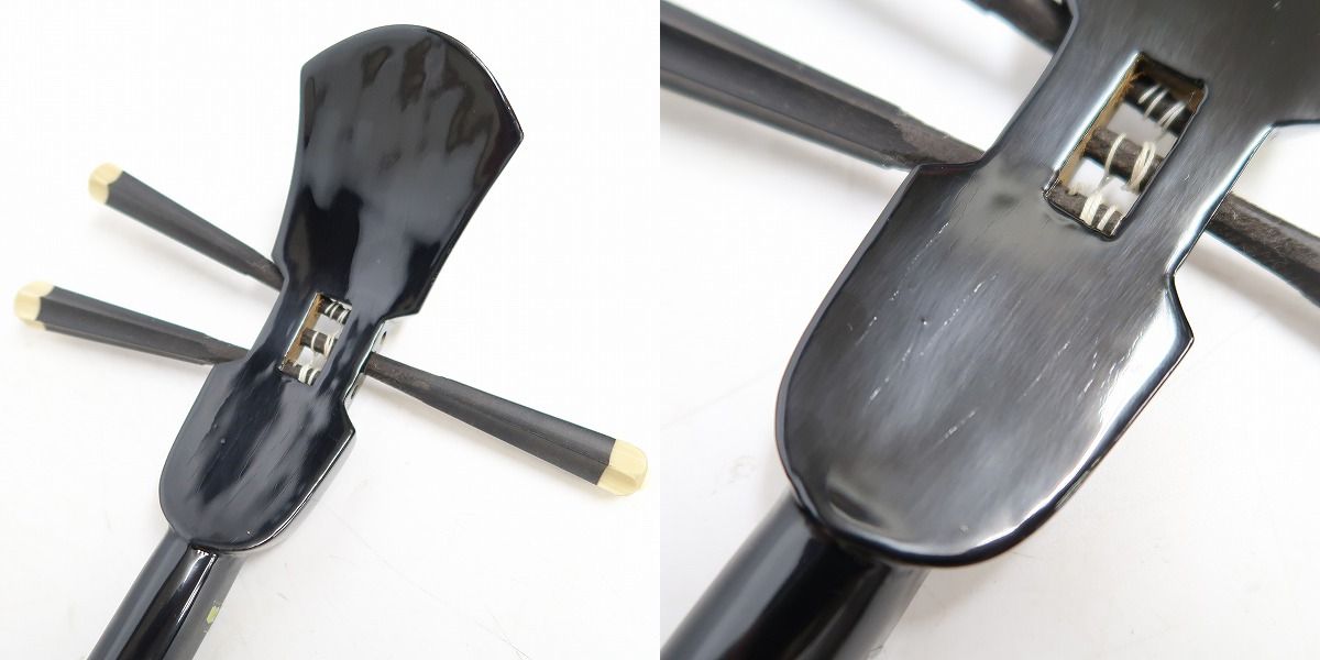 実際に弊社で買取させて頂いた★三線/サンシン 沖縄 三味線 和楽器/人工皮タイプの画像 9枚目