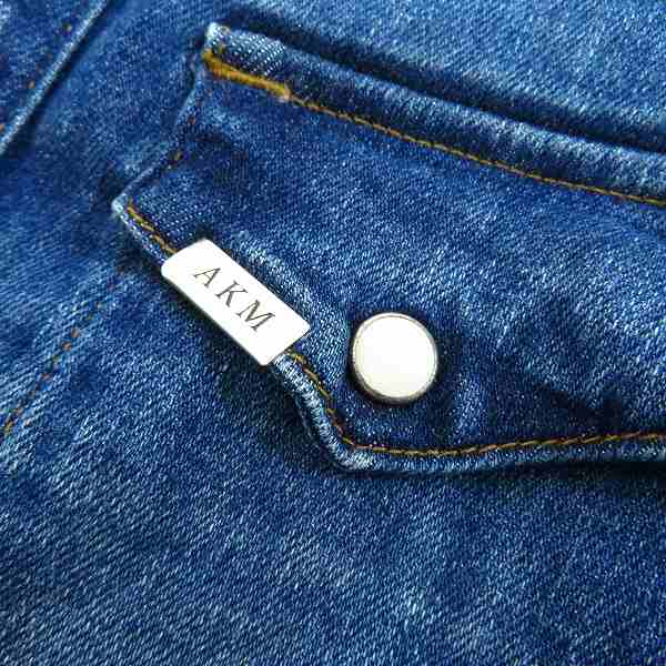 実際に弊社で買取させて頂いたAKM/エーケーエム デニムシャツ ウォッシュ加工 CNU051/Lの画像 7枚目