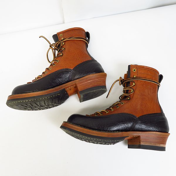 実際に弊社で買取させて頂いたWHITE’S BOOTS/ホワイツブーツ 2トーンカラー スモークジャンパー レースアップブーツ/フォルスタン/8Eの画像 3枚目