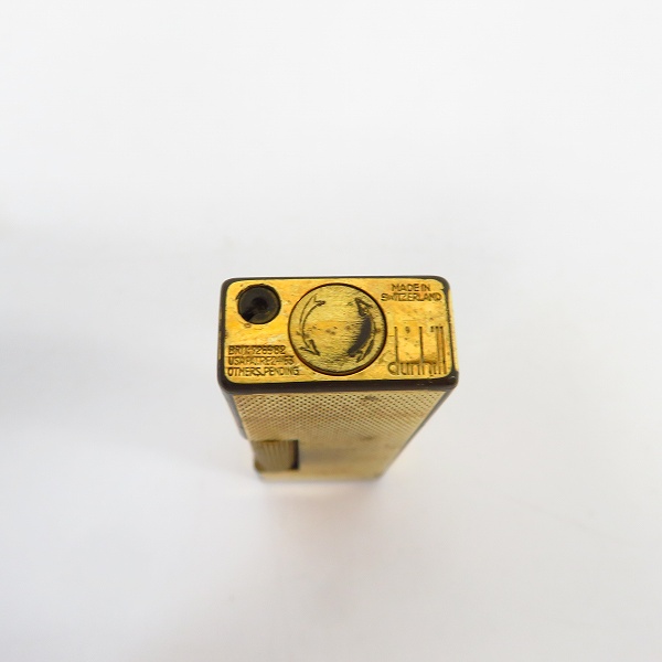実際に弊社で買取させて頂いたdunhill/ダンヒル ダイヤモンドカット サイドローラー ガスライター ゴールドの画像 3枚目