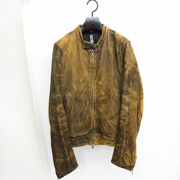 実際に弊社で買取させて頂いたwjk/ダブルジェイケイ シングルラムレザーライダースジャケット 289 rm13/M