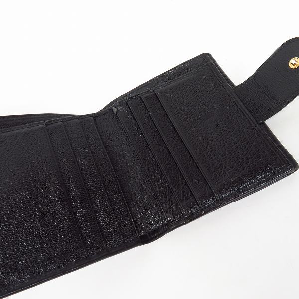 実際に弊社で買取させて頂いたBVLGARI/ブルガリ 財布/ウェレット 二つ折り ブラックの画像 3枚目