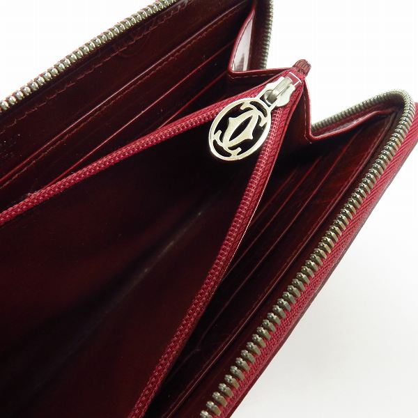 実際に弊社で買取させて頂いたCartier/カルティエ ハッピーバースデー ラウンドファスナー長財布 L3001283の画像 5枚目