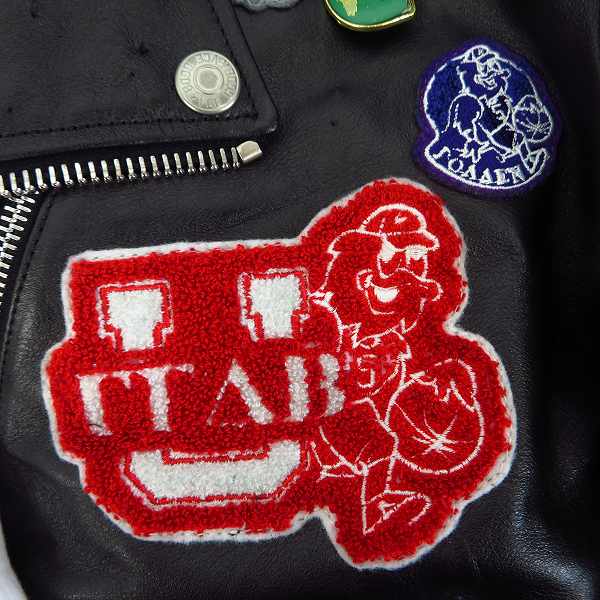 実際に弊社で買取させて頂いたGOLDEN GOOSE DELUXE BRAND/ゴールデングース ダブルライダースジャケット G28MP537 A7/Mの画像 7枚目