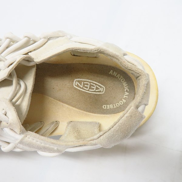 実際に弊社で買取させて頂いたKEEN/キーン UNEEK ユニーク サンダル ホワイト 1014098/25.5の画像 4枚目