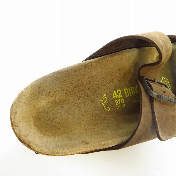 実際に弊社で買取させて頂いたBIRKENSTOCK/ビルケンシュトック Milano/ミラノ サンダル ブラウン/27の画像 4枚目