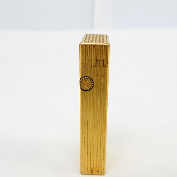 実際に弊社で買取させて頂いたdunhill/ダンヒル ストライプ サイドローラー ガスライター ゴールドの画像 2枚目
