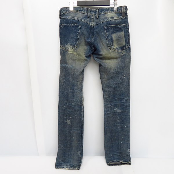 実際に弊社で買取させて頂いたBACKLASH/バックラッシュ  クラッシュ/ダメージ加工 デニムパンツ 1308-07/XLの画像 1枚目